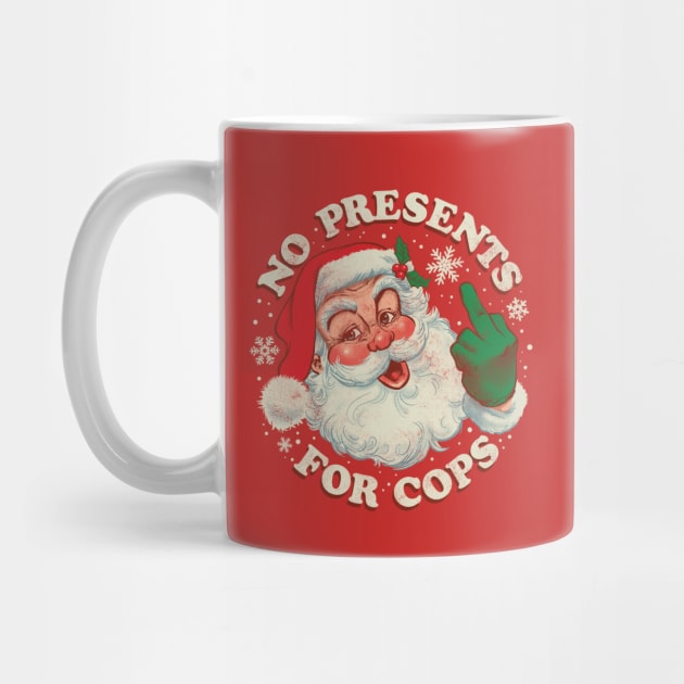 No Presents for Cops - Vintage Santa Claus ACAB by CTKR Studio